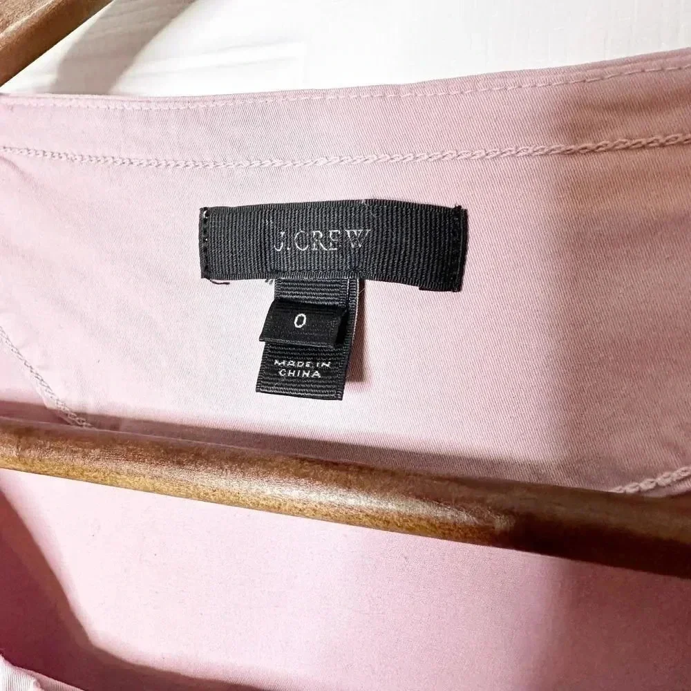 J. CREW Size 0 Garment Dyed Trench Coat Dress Lilac Purple Preppy - Picture 2 of 11